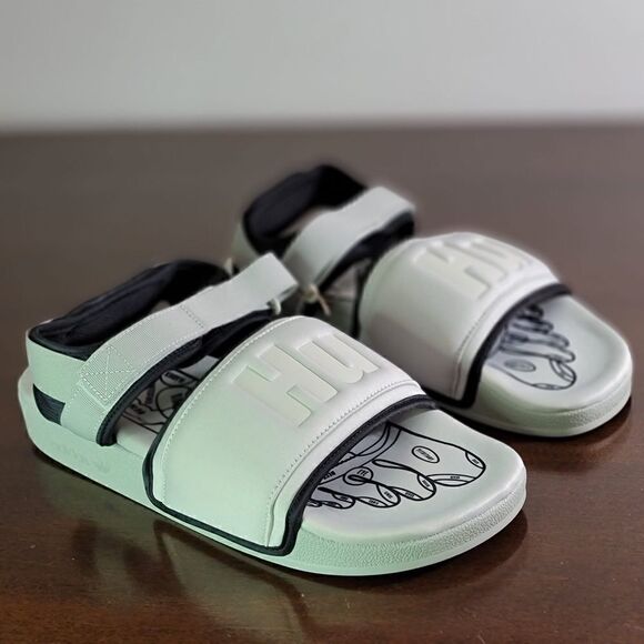 Adidas X Pharrell Williams Hu Human Race Adilette 2.0 Men's Shoes Sandals White - Picture 11 of 11